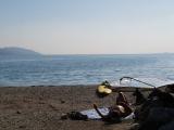 Ruhender Surfer am Porto di Tignale Gardasee