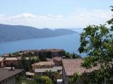 Blick von Tignale Olzano auf den Gardasee